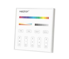 2,4Ghz Ovladače na stěnu - 4 kanálový nástěnný ovladač RGB+CCT, T4, AC100-240V, Mi-Light