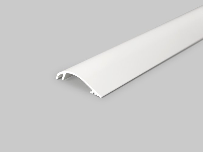 Soklové (obvodové, dekorační) profily - WAY10 LED kryt bílý - foto 1