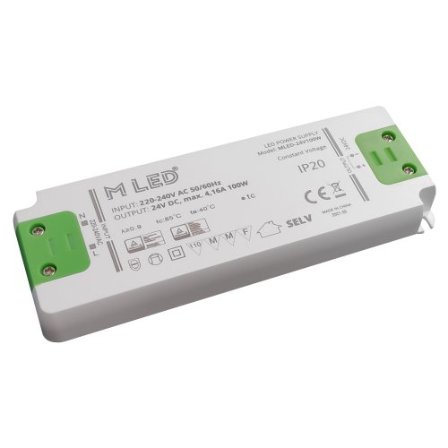 Napájecí zdroje 24V - 100W Nábytkový napájecí zdroj, MLED-24V100W, 24V, 4,2A, IP20 - foto 1