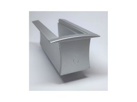 Difuzory a koncovky - Koncovka profilu RECESSED 6 plná, stříbrná