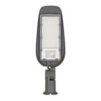 Pouliční LED lampy - Pouliční svítidlo 100W, 230VAC, šedá, 3roky záruka