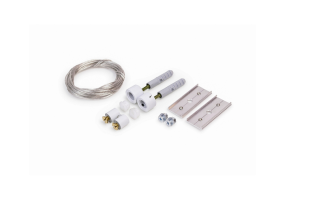 Úchyty, spojky, závěsný materiál - Závěsné lanko napájecí max. 50V bílé, 67120001