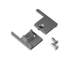 Difuzory a koncovky - Koncovka profilu UP-TILE10, stříbrná, J8999940