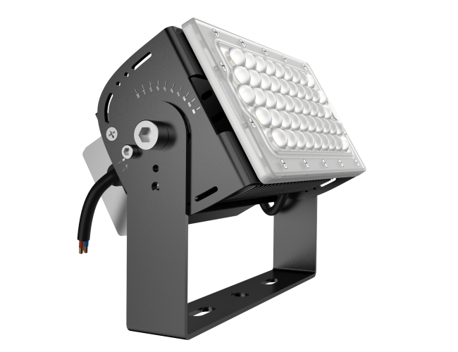 Přisazené reflektory - LED reflektor Lumileds, MW, 75W,10500lm, 140lm/W, IP65, Černý, 6500K - foto 1