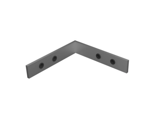 Úchyty, spojky, závěsný materiál - 3D úhlová spojka, (10*1,7mm), CON-3D-B - foto 1