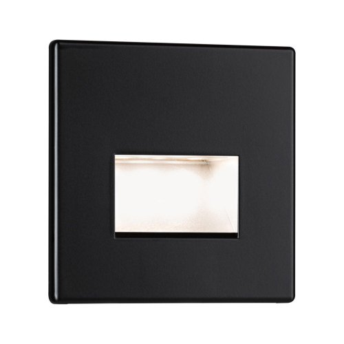 Vestavná bodová svítidla - LED vestavné svítidlo EDGE QUADRO, čené, 2700K, 50lm, CRI>80, 1,2W, 230V, IP20 - foto 1