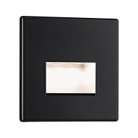 Vestavná bodová svítidla - LED vestavné svítidlo EDGE QUADRO, čené, 2700K, 50lm, CRI>80, 1,2W, 230V, IP20