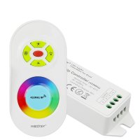 Sady ovladač + přijímač - Sada dálkový ovladač a RGB LED přijímač, RF 433MHz, Max.12A, 12-24V, FUT042, Mi-Light,