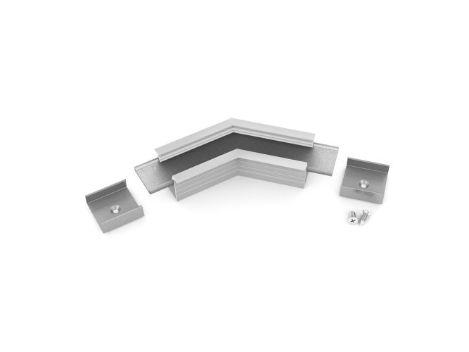 Úchyty, spojky, závěsný materiál - LINEA-IN20 rohová spojka 135 st eloxovaná, E4930020s - foto 1