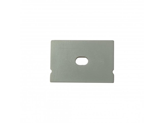 Difuzory a koncovky - Koncovka profilu Surface 7 s otvorem, šedá - foto 1