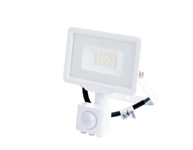 Přisazené reflektory s čidlem - LED SMD reflektor se senzorem City Line 20W, IP65, bílé provedení - foto 1