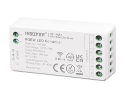 S Série - Barevný RGBW LED přijímač, mini verze, 12-24V, 12A, RF 2.4GHz, FUT038S, Mi-Light