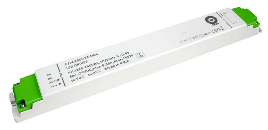 Napájecí zdroje 24V - DALI2, DALI-PUSH Napájecí zdroj 200W, 24VDC, DT6, FTPC200V24-DA6 - foto 1