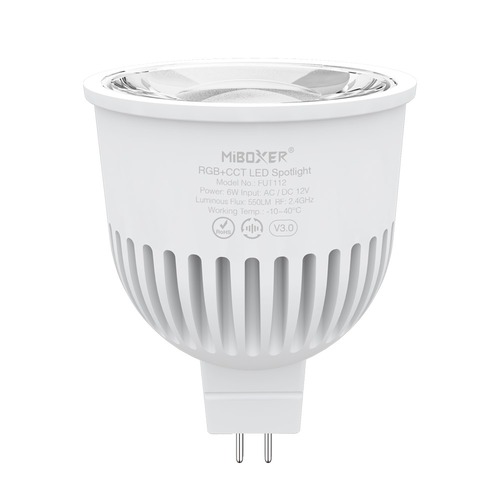 LED žárovky - 6W LED žárovka RGB+CCT, MR16, RF 2.4GHz, FUT112, Mi-Light - foto 1