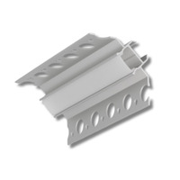 Podomítkové, sádrokartonové profily - Hliníkový profil UNI-TILE12 pod obklad 90st, eloxovaný