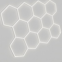 Garážové HEXAGONY - LED stropní osvětlení 11 HEXAGON, 385W, 46200 Lm, 6000 K, OP16804