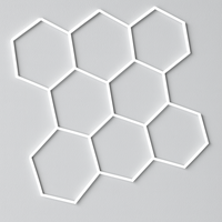 Garážové HEXAGONY - LED stropní osvětlení 8 HEXAGON, 280W, 33600 Lm, 6000 K, OP16803