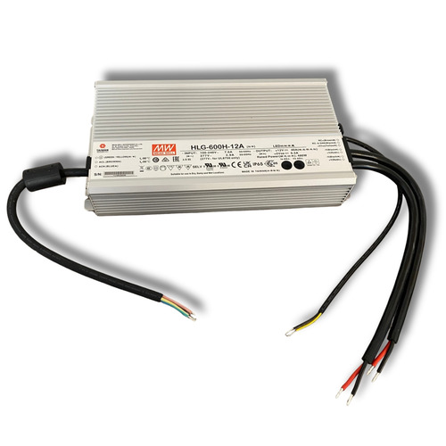 Napájecí zdroje 12V - Napájecí zdroj pro LED a průmysl 480W, 12V/40A, IP65, pasivní chlazení, Mean Well, HLG-600H-12A - foto 1