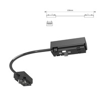 Lišty a konektory MAG26 - Rohový konektor pro ultra tenkou magnetickou kolejnici, systém 26, IC-26B, MI-Light