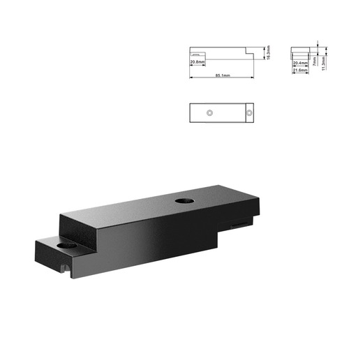 Lišty a konektory MAG26 - Vstupní modul pro ultra tenkou magnetickou kolejnici, systém 26, IE-26B, MI-Light - foto 1