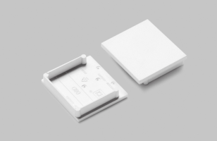 Difuzory a koncovky - Koncovka profilu VARIO30-08D bílá, V4970001