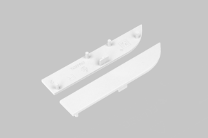 Difuzory a koncovky - Koncovka profilu SKIRT10, bílá, J2998901