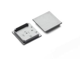 Difuzory a koncovky - Koncovka profilu VARIO30-08C stříbrná, V4960040