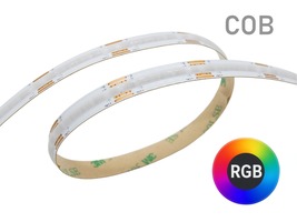LED pásky - 50m kotouče - 14W RGB COB LED pásek, 10mm, 576LED/m, 24VDC, IP20