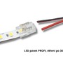 Kabely a příslušenství - Napájecí přípojka s možností připojení vlastního vodiče pro 8 mm jednobarevné LED pásky, 2 piny, 4A - foto 5
