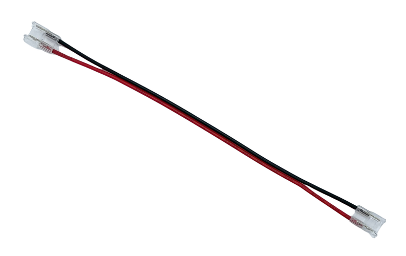 Kabely a příslušenství - Drátová spojka pro 8mm jednobarevné COB pásky, 2piny, 6A - foto 1
