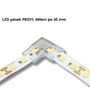 Kabely a příslušenství - Rohová spojka pro 8 mm jednobarevné LED pásky, 2 piny, 5A - foto 5