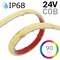 Jednobarevné LED pásky 12V, 24V, 48V, 230V - IP68 vodotěsný LED pásek 10W COB, 24V, 10mm, 320LED/m, IP68