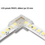 Přislušenství pro LED pásky - Rohová spojka pro spojení dvou 8 mm jednobarevných LED pásků, 2 piny, 6A - foto 6