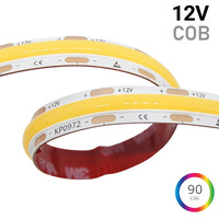 Jednobarevné LED pásky 12V, 24V, 230V - 14W COB LED pásek PROFI, 10mm, 504LED/m, 12VDC, IP20