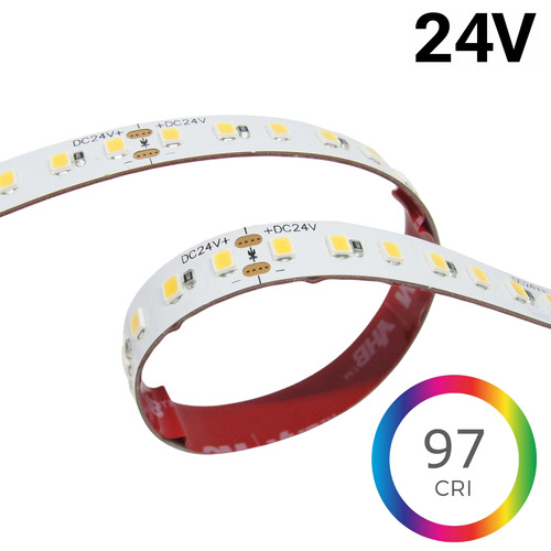 LED pásky s kvalitním spektrem CRI 90-97 - LED pásek SUNLIKE, 23W/m, 2050Lm/m, CRI97, 24V, 10mm, IP20 - foto 1