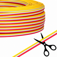 Dvojlinky, RGB a CCT kabely - Plochý CCT kabel, 3 žíly, 3x0,35mm², max. 50V, balení 100m, KP1051, KPLED