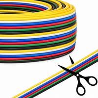 Dvojlinky, RGB a CCT kabely - Plochý RGBCCT kabel, 6 žil, 6 x 0,35 mm², max. 50V, KP1052, KPLED