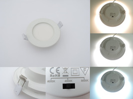 Vestavná svítidla - Kulatý 6W CCT LED panel, nastavení barvy 3000-6500K, 450Lm, 3 roky záruka, OP2590