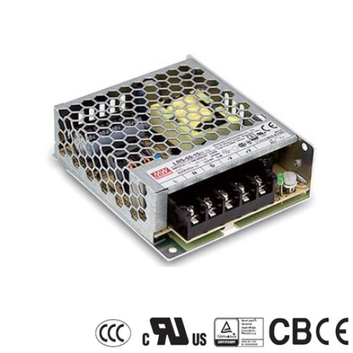 Napájecí zdroje 24V - 50W napájecí zdroj Meanwell, LRS-50-24, 24V, 2,2A, IP20 - foto 1