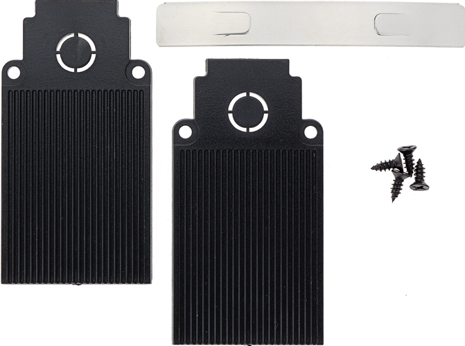 Podomítkový / sádrokartonový systém MAG R35 - Koncovka pro zapuštěný magnetický systém v černám provedení, OP5411 - foto 1