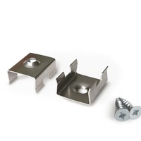 Úchyty, spojky, závěsný materiál - Montážní úchyt pro LED profily AVA BASELYTE-10, stříbrný