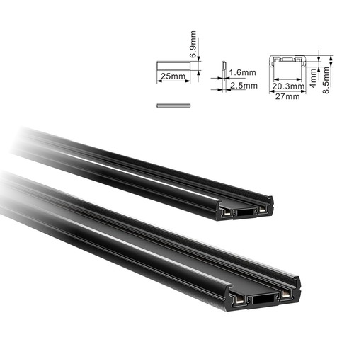 Lišty a konektory MAG26 - Ultra tenká povrchová magnetická lišta, systém 26, MR-26B, Mi-Light - foto 1