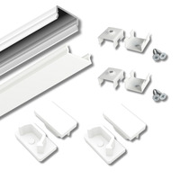 Kompletní SETY LED profilů - Set LED profilu AVA BASELYTE-10 LOW s příslušenstvím, bílý