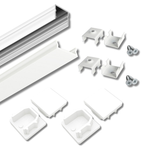 Kompletní SETY LED profilů - Set LED profilu AVA BASELYTE-10 HIGH s příslušenstvím, bílý - foto 1