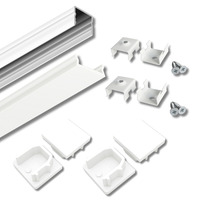 Kompletní SETY LED profilů - Set LED profilu AVA BASELYTE-10 HIGH s příslušenstvím, bílý