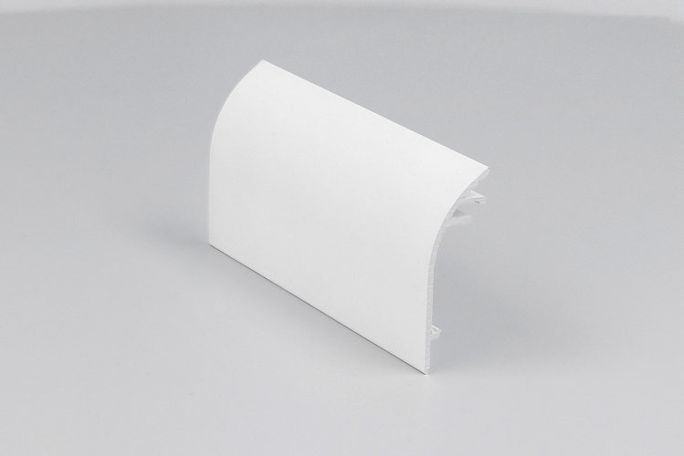 Soklové (obvodové, dekorační) profily - Doplňkový profil SKIRT10, bílý - foto 1