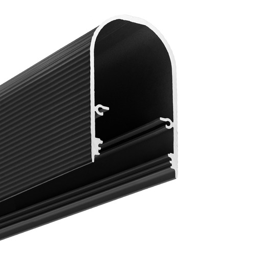 Profily s prostorem pro zdroj - Hliníkový závěsný profil NAMI23, černý, C9/D9 - foto 1