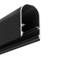 Profily s prostorem pro zdroj - Hliníkový závěsný profil NAMI23, černý, C9/D9