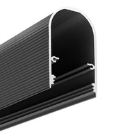 Profily s prostorem pro zdroj - Hliníkový závěsný profil NAMI23, středně černý, C9/D9