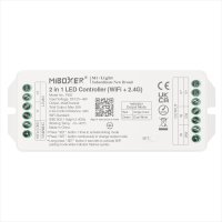 Power jednotky - LED přijímač 2v1 pro jenobarevné a CCT LED pásky, WiFi+2,4GHz, DC 12-48 V, PW2, Mi-Light